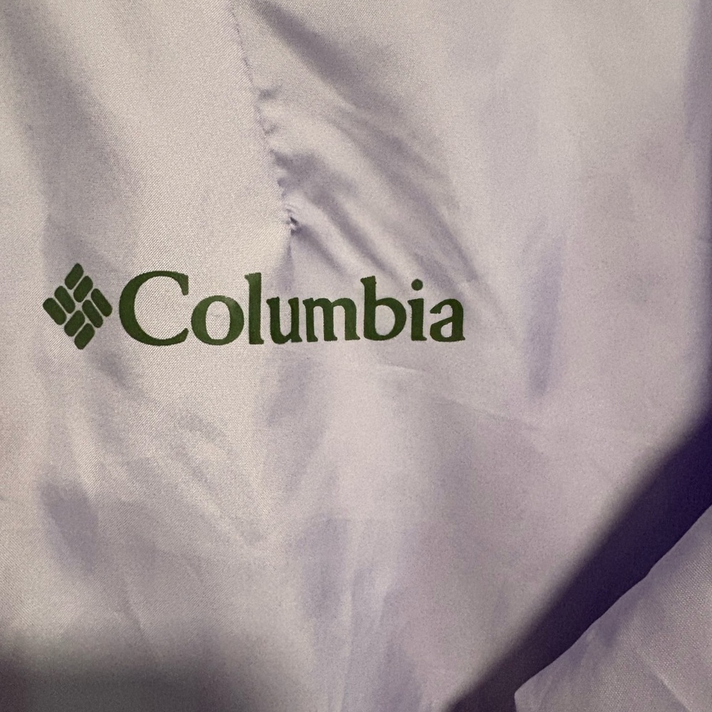 Columbia Lavender and Olive Windbreaker size s. drawstring lightweight outdoor - Picture 4 of 8